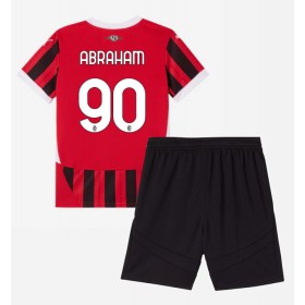 AC Milan Tammy Abraham #90 Hjemme skjorte til barn 2024-25 Kortermet (+ korte bukser)